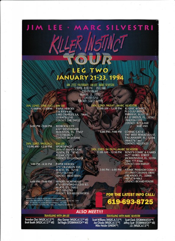 WILDC.A.T.S: COVERT ACTION TEAMS #07 (1994) JIM LEE | TRADE DRESS