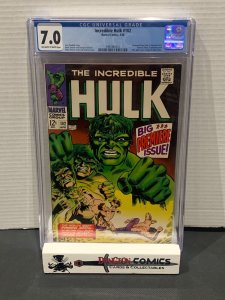 Incredible Hulk # 102 CGC 7.0 - 1st Solo Title Origin Retold Marvel 1968 [GC-21]