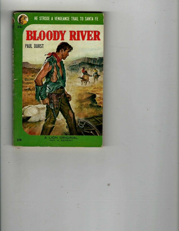 3 Books Bloody River Trouble at Moon Dance The Singing Scorpion Western JK32