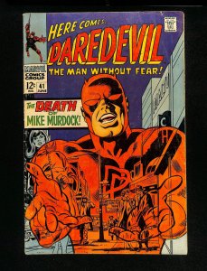 Daredevil #41 Death Of Mike Murdock! Stan Lee & Gene Colan!