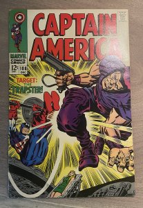 Captain America #108 ( 8.0 VFN ) Jack Kirby, Full Size Spiderman Ad  / 1968