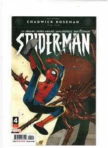 Spider-man #4 Marvel Comics 2020 J.J. Abrams Chadwick Boseman Tribute NM- 9.2 