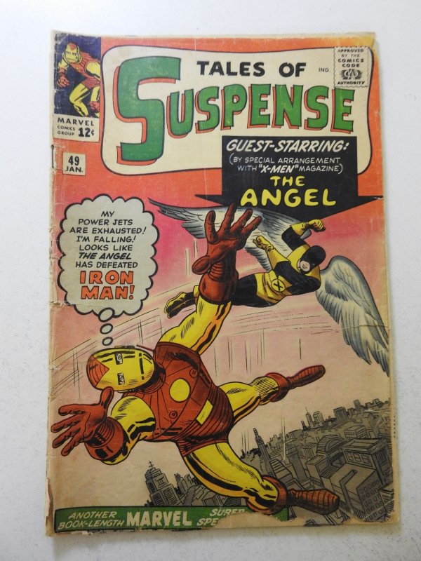 Tales of Suspense #49 (1964) FR/GD cover detached, moisture stains, 2 in tear fc