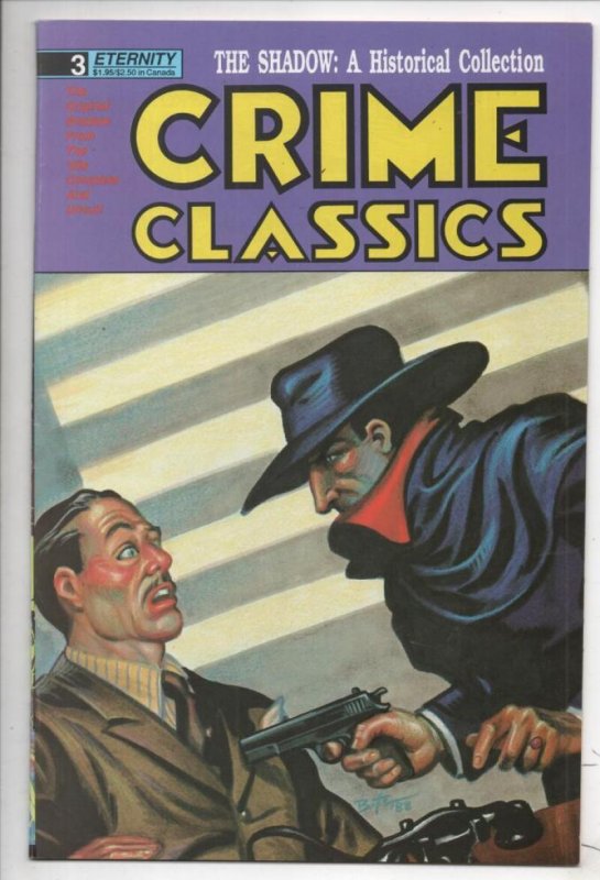 CRIME CLASSICS #3 SHADOW, VF+, Who Knows what EVIL lurks in the heart's of men