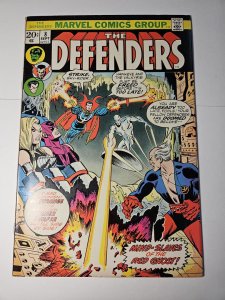 The Defenders #8, VF Doctor Strange, Silver Surfer, Marvel Comics, 1973