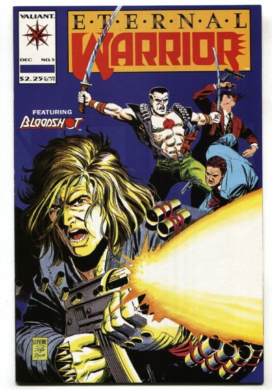 Eternal Warrior #5 1992 First full appearance of BLOODSHOT Valiant  NM-