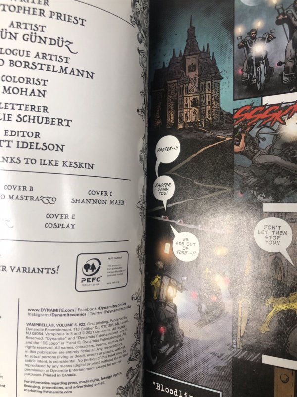 Vampirella (2021)#22 Variant (NM) Dynamite Entertainment • Christopher Priest