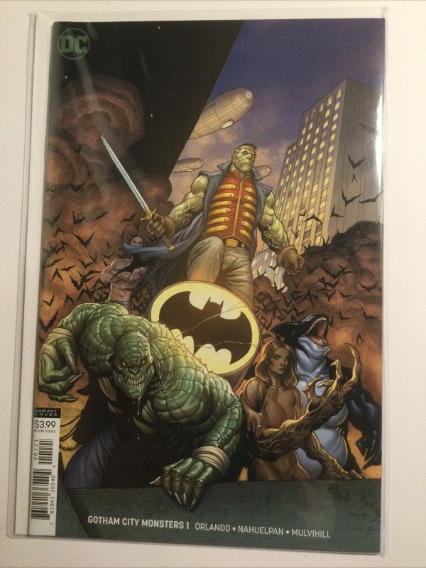 Gotham City Monsters 1 Variant near mint nm Dc Comics