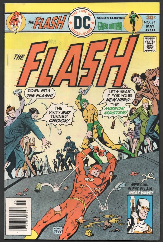 The Flash #241 (1976): Mirror Master and Green Lantern Appearances! FN