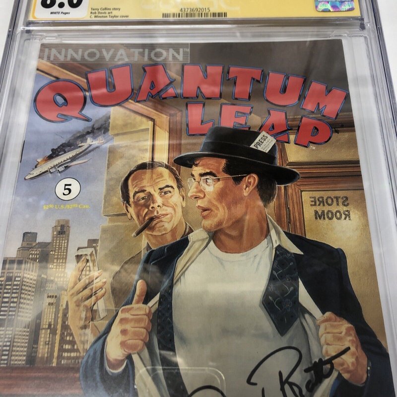 Quantum Leap (1992) # 5 (CGC 8.0 SS) signed & Creator & Ziggy Deborah Pratt