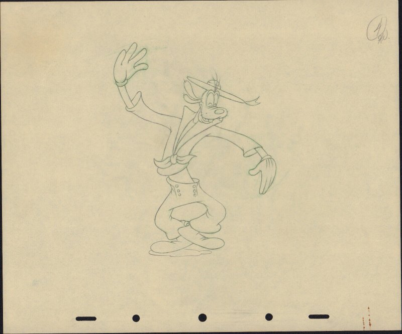 Disney Vintage Animation Original Art by F.W. - Goofy Dancing #4