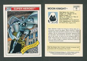 1990 Marvel Comics Card  #26  (Moon Knight)   NM