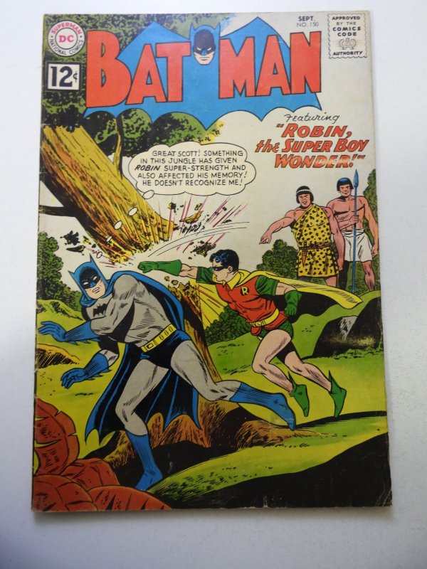 Batman #150 (1962) VG+ Condition small moisture stain bc