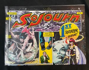 SOJOURN OVERSIZED COMIC BOOK JOE KUBERT, SERGIO ARAGONES, JOHN SEVERIN, ET FN/VF