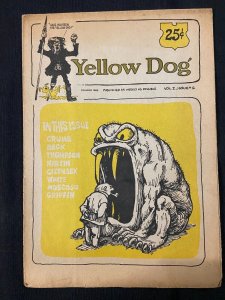 YELLOW DOG 5 VINTAGE UNDERGROUND TABLOID COMICS LOT ROBERT CRUMB 1968 G/VG # 1-5