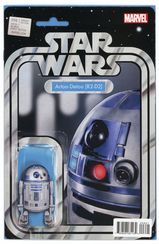 Star Wars #6 John Tyler Christopher R2-D2 Action Figure Variant NM