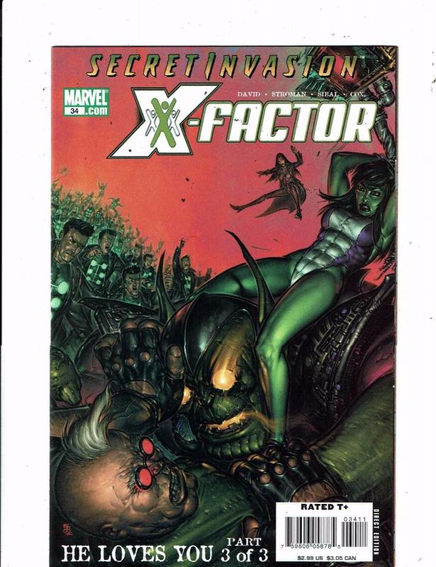 Lot of 3 X-Factor Marvel Comic Books #1 33 34 BF2