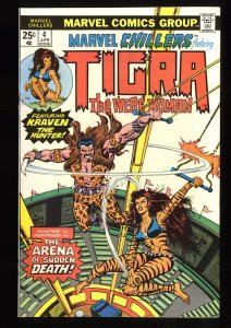 Marvel Chillers (1975) #4 NM- 9.2 Kraven the Hunter Tigra the Werewoman!