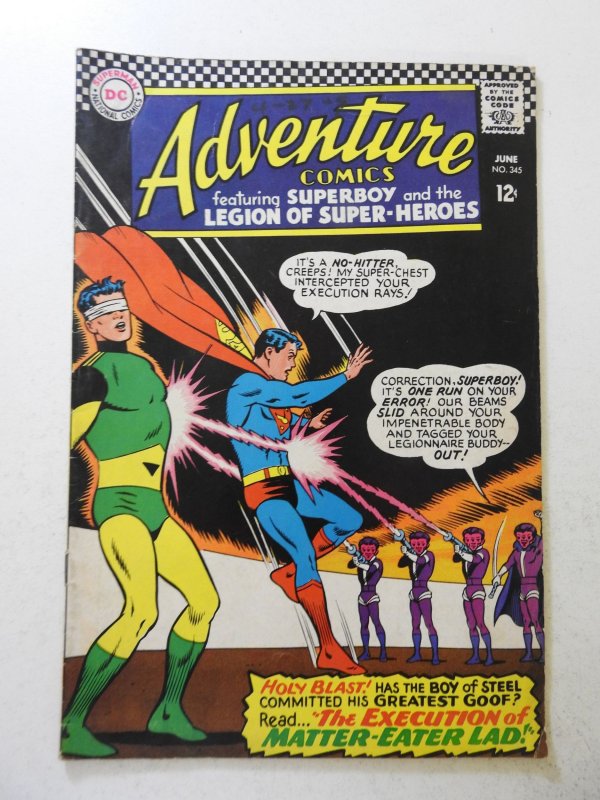 Adventure Comics #345 (1966) GD/VG Condition 1 in spine split