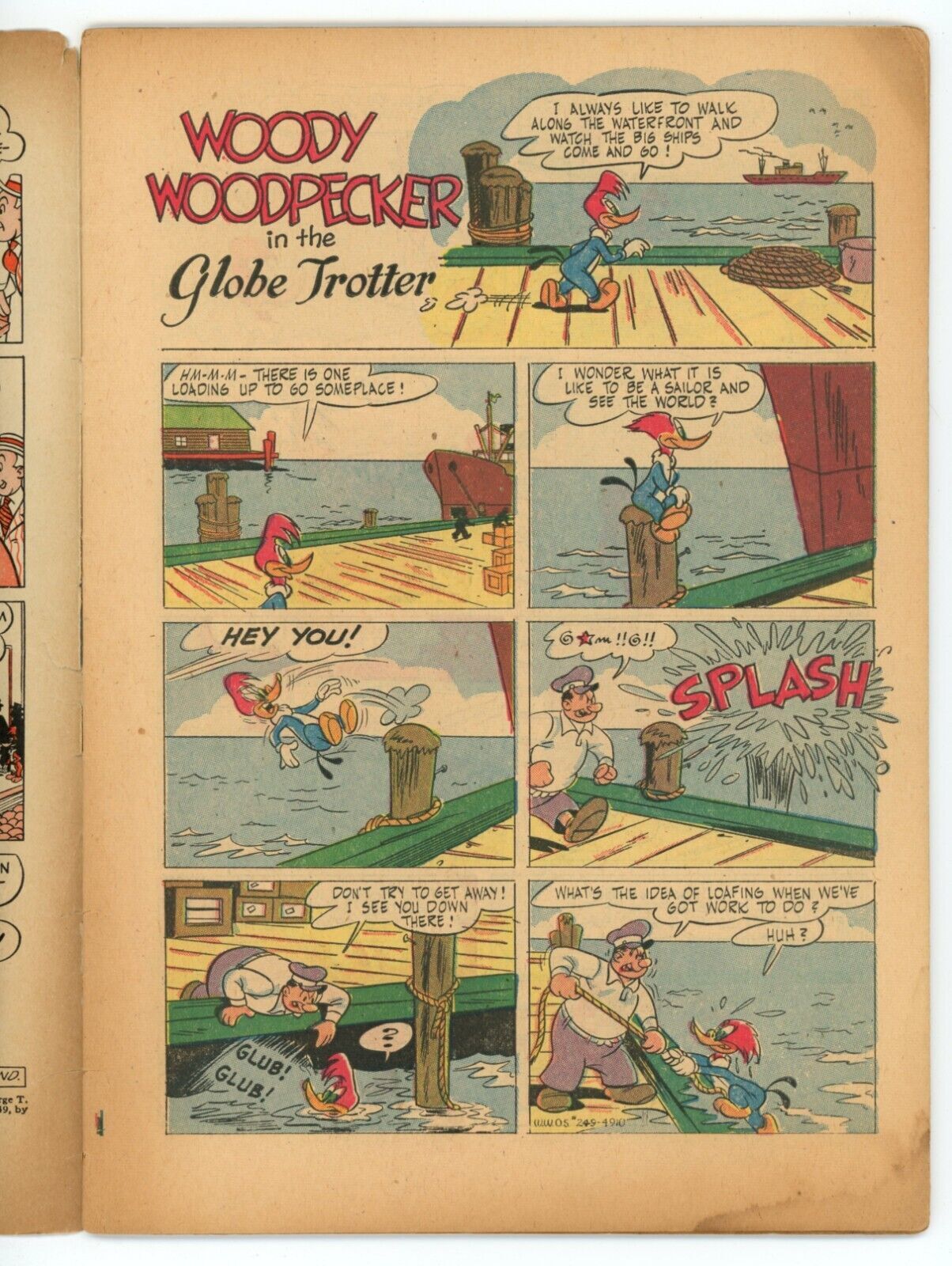 Woody Woodpecker 249 VG 2.5 Dell Four-Color Golden Age 1949 First