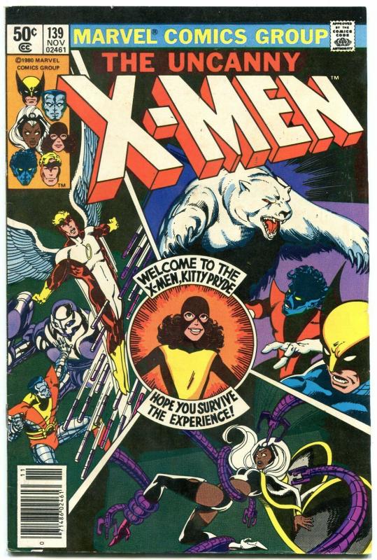 X-MEN #139 1980- Newsstand-MARVEL COMICS-KITTY PRYDE/WOLVERINE/STORM VF-