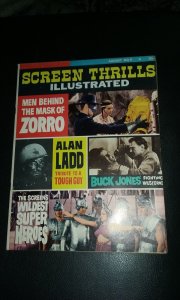 Screen Thrills magazine #9 1964 movie Zorro hollywood Alan Ladd Tarzan Superman