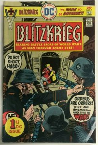 BLITZKRIEG#1 FN+ 1976 DC BRONZE AGE COMICS