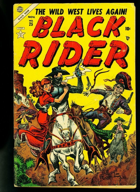 Black Rider #25 1954- Atlas Western- Joe Maneely cover- VG