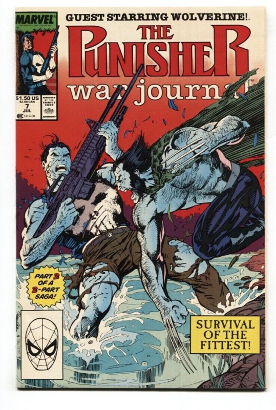 Punisher War Journal #7 1988  Wolverine cover comic book MARVEL NM-