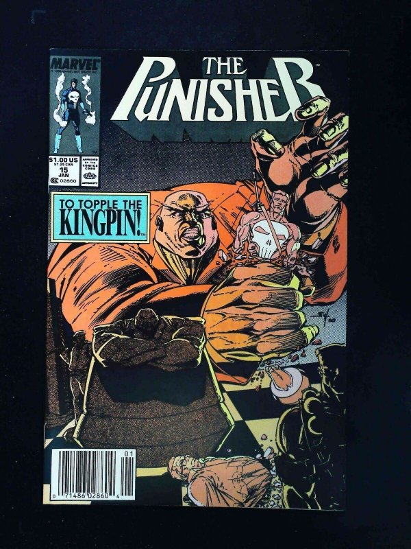 Punisher #15 (2Nd Series) Marvel Comics 1989 Vf/Nm Newsstand