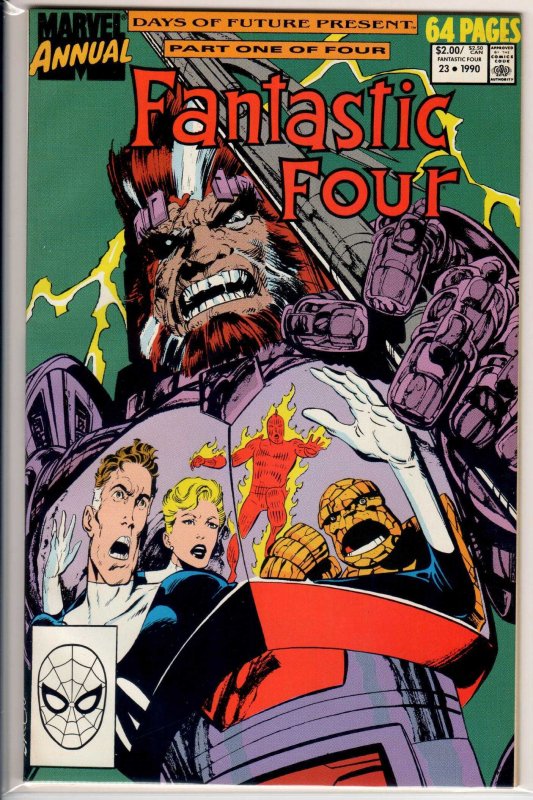 Fantastic Four Annual #23 Direct Edition (1990) 8.0 VF