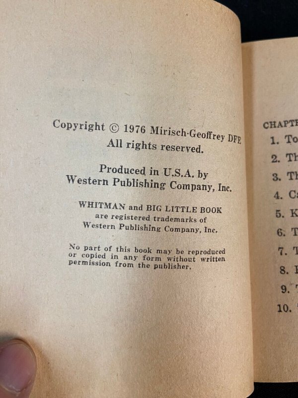 WHITMAN BIG LITTLE BOOK THE PINK PANTHER 1976 VF