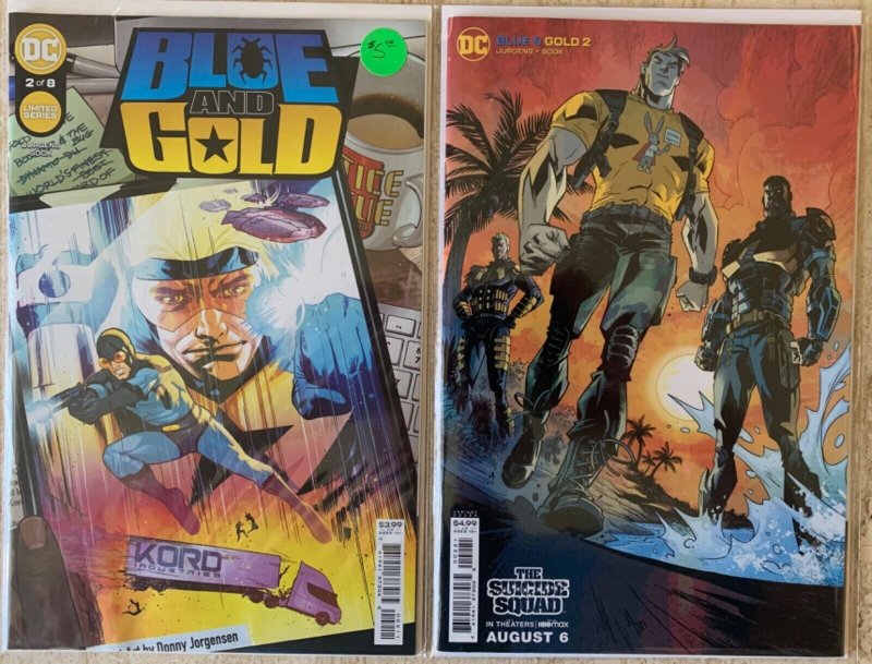 BLUE & GOLD 1-8 + VARIANT OF ISSUES 1-2 | BLUE BEETLE, BOOSTER GOLD | 10 TOTAL