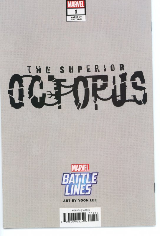 Superior Octopus 1 Battle Lines Yoon Lee Virgin Variant 9.0 (our highest grade)