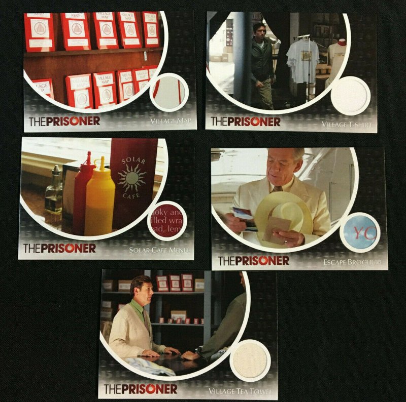 THE PRISONER (2010 IAN MCKELLEN) 5 PROP CARDS LOT 