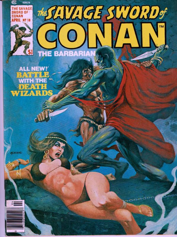 Savage Sword of Conan #18 - Early Conan Magazine - 6.0 or Better