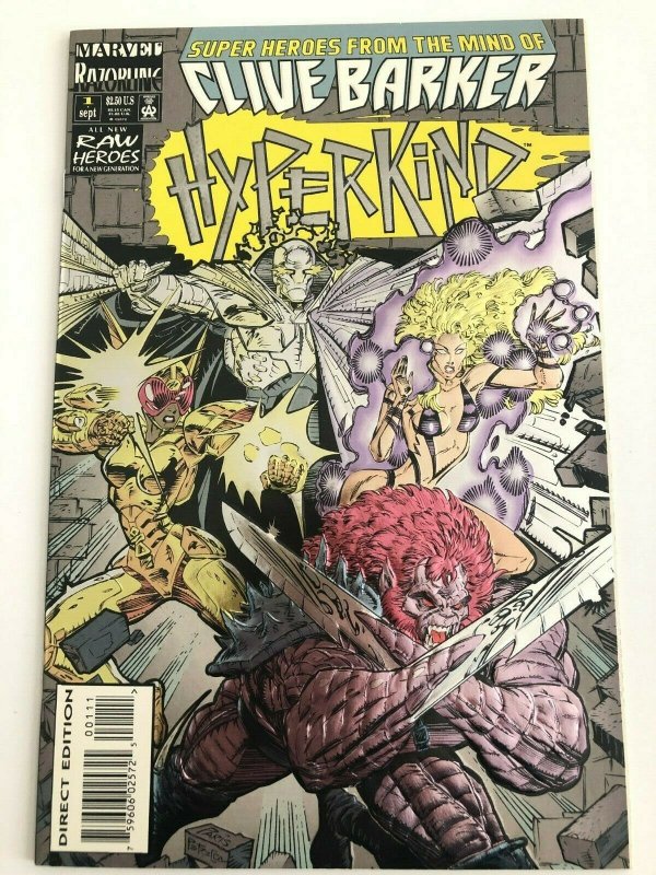 Hyperkind #1 Clive Barker Razorline Foil Embossed Cover Marvel Comics NM