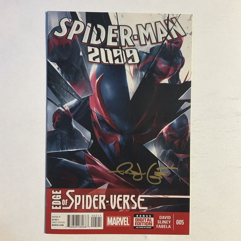 Spider-Man 2099 5 2014 Signed by Rick Leonardi Marvel NM near mint