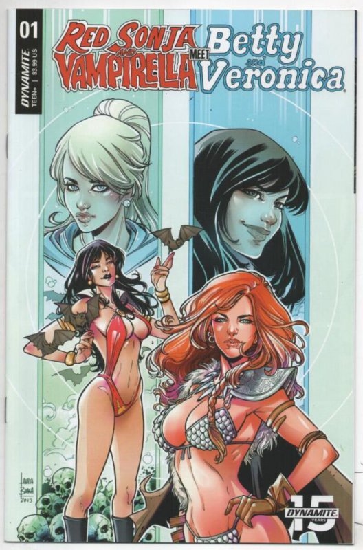 RED SONJA VAMPIRELLA meet BETTY VERONICA #1 E, NM, She-Devil, 2019 Braga  