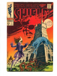 Nick Fury, Agent Of Shield--#3--1968--COMIC BOOK--Marvel--VG/FN