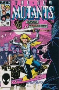 Marvel THE NEW MUTANTS (1983 Series) #34 VF