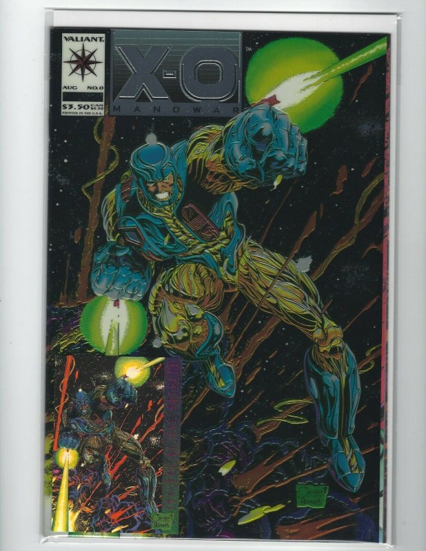 X-O MANOWAR #0 w/ matching promo card