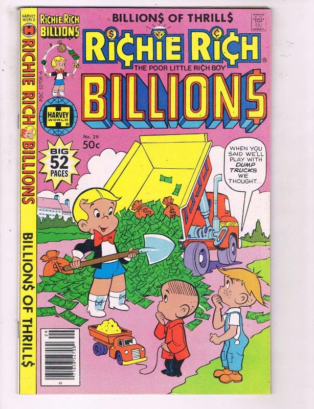 Richie Rich Billions #29 VF Harvey World Comic Book DE19