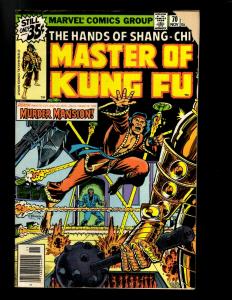 10 Master of Kung Fu Marvel Comics # 69 70 90 92 93 108 109 110 111 112 WS6
