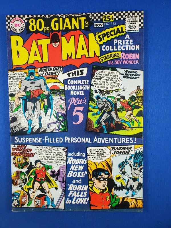 BATMAN 185 VF  1966 ROBIN STORIES