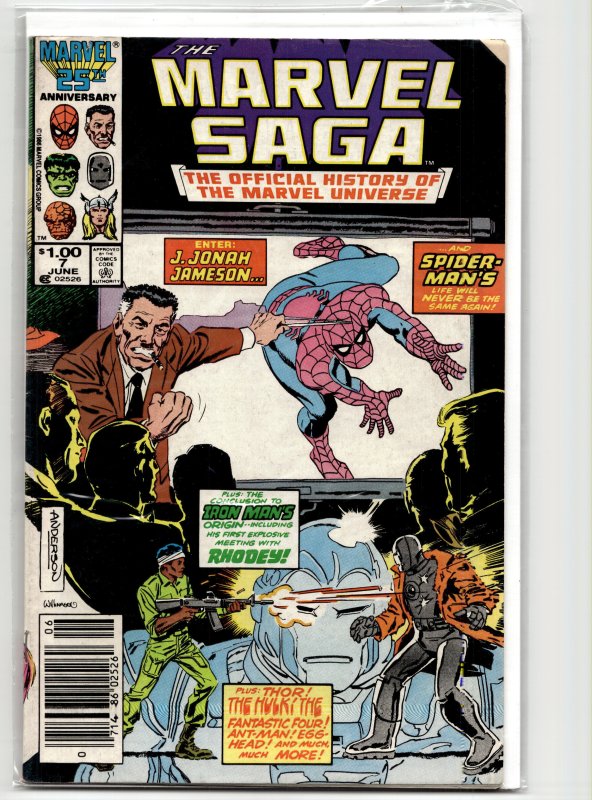 The Marvel Saga The Official History of the Marvel Universe #7 (1986) Marvel Saga