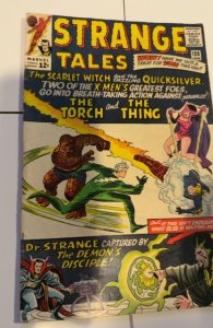 Strange Tales #128 (1965) Scsrlit withc and quicksilver/Dr Strange