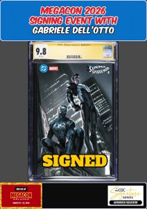 SUPERMAN SPIDER-MAN #1 CGC 9.8 GABRIELE DELL'OTTO SIGNED MEGACON PRESALE