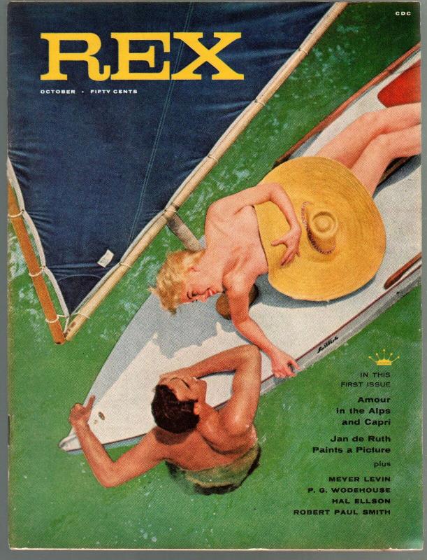 Rex-Vintage Men's Magazine Complete Lot of 1st 3 Issues 1957-cheesecake-VG