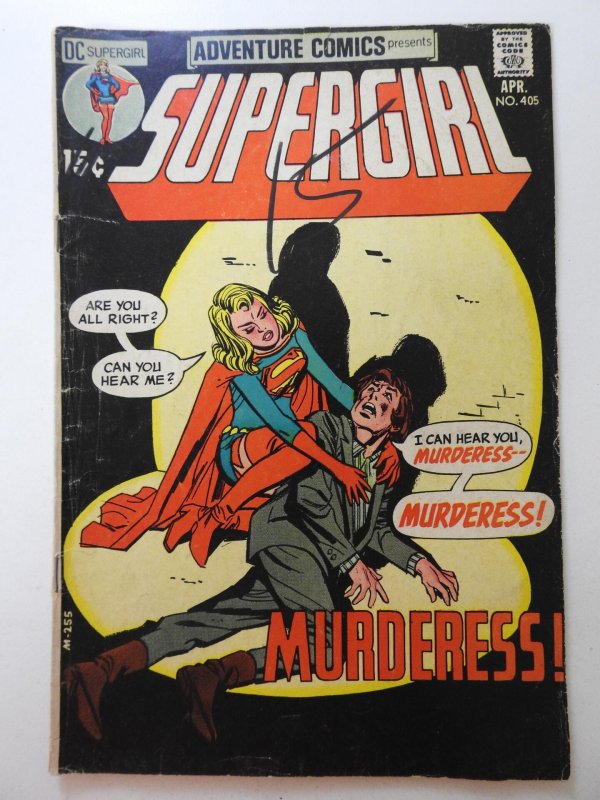 Adventure Comics #405 (1971) W/Supergirl! Solid VG- Condition!